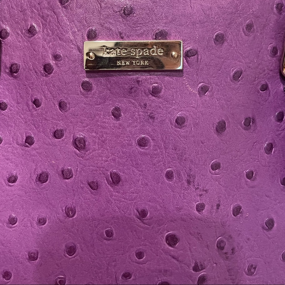 lavender Croc embossed top handle purse